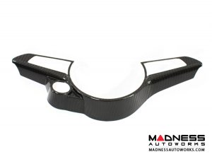Alfa Romeo Stelvio Steering Wheel Trim - Carbon Fiber - Main Center Trim Piece - QV Model